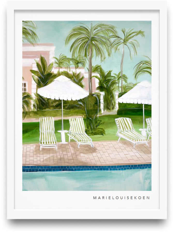 Palm springs poolside